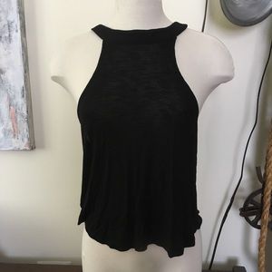 Emma & Sam NWT Black Cutout Tank Top